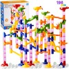 SYNCFUN 196 Pcs Marble Run, Construction Marble Maze Game, STEM Educational Toy, Building Block Toy, Christmas Gift for Kids Toddler Aged 3 4 5 6 7 8 - 2 of 4