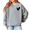 Simply Sage Market Love Yourself Heart Sweatshirt - 3 of 4