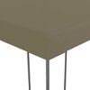 vidaXL Gazebo Outdoor Canopy Patio Pavilion Sun Shelter Party Tent Marquee - Taupe - 3 of 4