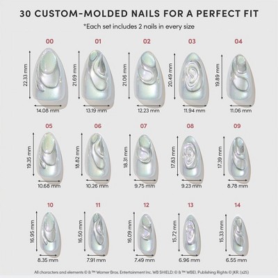 Glamnetic Unicorn Blood Press-On Nails - 30 ct - Ulta Beauty