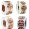 Kraft Paper Roll Sticker Thank You Sticker Label Red Love Envelope Decoration, Size: 2.5cm/1inch(B-10) - 3 of 3