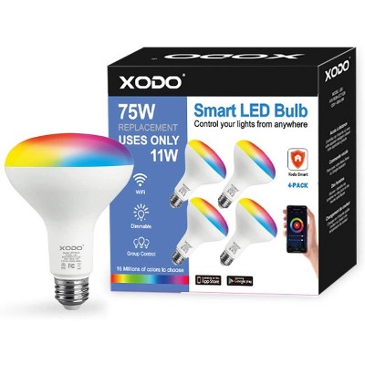 Multi-Color Dimmable LED Smart Bulbs with Voice Control