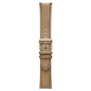 Pininfarina Watch Strap - Genuine Italian Leather 22mm Band for Pininfarina Hybrid Smart Watch - Beige with Rose Gold Buckle - 1 of 1