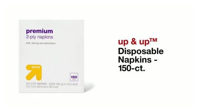 Disposable Napkins - 150ct - up &#38; up&#8482;, 2 of 5, play video