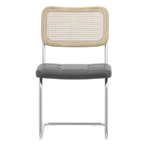Ridstar 4 Piece Dining Chairs, Armless Chair For Dining Room, Bedroom& Living Room-Gray - 1 of 4