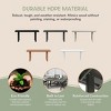 WestinTrends Ashore Outdoor Modern HDPE 66" Wide Rectangle Patio Dining Table for 6 - 4 of 4
