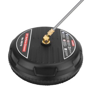 iMountek"15in High Pressure Surface Cleaner 4000PSI with Extension Wands & Replacement Nozzles for Power Washer"Black&Silver - 1 of 4