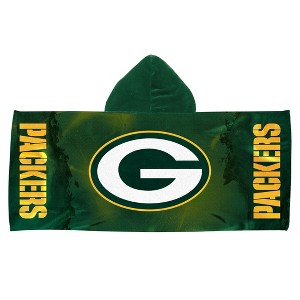 NFL Green Bay Packers Charged Youth Hooded Towel - 1 of 4