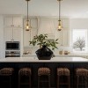ALOADECOR 1-Light 5" Farmhouse Raindrop Glass Chandelier Rustic Teardrop Cluster Pendant Light for Kitchen Island - 4 of 4
