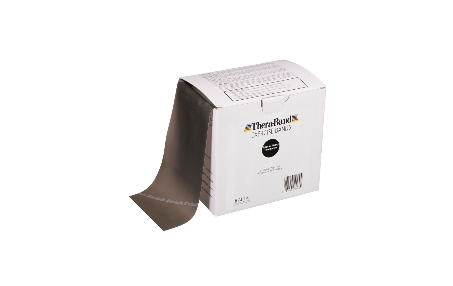 THERABAND Resistance Bands, 50 YD, Black, Special Heavy Thickness, 7.3 LBS Resistance, Level 6