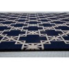 36"x48" Aberdeen 1/2" Rug'D Chair Floor Mat Navy Blue/Tan - Anji Mountain: Indoor Polyester Diamond Pattern Rectangle - 4 of 4