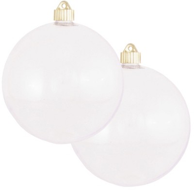 Christmas by Krebs 2ct Clear Shatterproof Christmas Ball Ornament  6" (150mm)