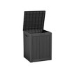 MAYEERTY 28 Gallon Large Capacity Outdoor Deck Box for Patio Furniture Cushions, Pillow with Wheels, Black - 4 of 4