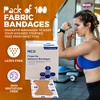 MEDca Flexible Fabric Fingertip Bandages - 100 Count Box of Flex Fabric Adhesive Bandages for Finger Care and Wound Protection - 4 of 4