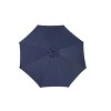 Okak Outdoor Umbrellas for Patio, 10ft Offset Hanging Market Patio Umbrella Tilt Adjustment with Polyester Shade and 8 Ribs for Backyard, Navy Blue - 4 of 4