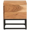 vidaXL Side Table 11.8 in.x11.8 in.x13 in. Solid Acacia Wood - 2 of 4