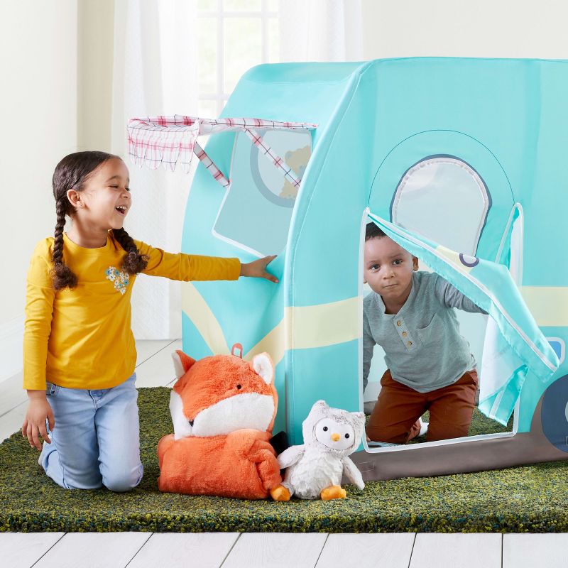 Martha Stewart Kids' Camper Play Tent: Children's Large Indoor Pretend Play Playhouse for Playroom and Foldable Toddler Bedroom Tent, 3 of 10