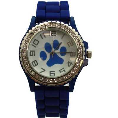Olivia Pratt Every Day Silicone Paw and Rhinestones Colorful Women Watch