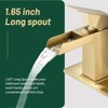 Cobbe Single Handle Bathroom Sink Faucet for Vanity Single-Hole with Pop-Up Drain Bathroom Faucet Brushed Gold - 4 of 4