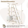 Petsite Large Cat Litter Box Enclosure 2-in-1 Hidden Cat Washroom Furniture with Storage White/Brown - 3 of 4