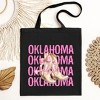 City Creek Prints Coquette Oklahoma Cowgirl Boots Canvas Tote Bag - 15x16 - Black - 2 of 2