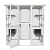 LAOTIES 71" Outdoor Wooden Cat House,Large Catio Cage with Platforms And Sleeping Nook - 4 of 4