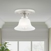 Livex Lighting Edgemont 1 - Light Flush Mount in  Brushed Nickel - 4 of 4