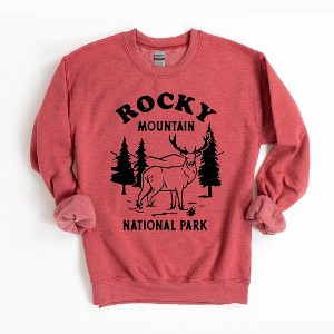 Simply Sage Market Women's Graphic Sweatshirt Vintage Rocky Mountains National Park - 1 of 2