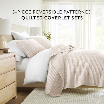 Becky Cameron Super Soft Quilted Coverlet Set – All Season Bedding in Geometric Maze Design by Becky Cameron, Geometric Maze Apricot, Twin/Twin Extra Long — фото 8