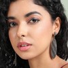 SOHI Women's Antique Silver Contrast Intricate Oval Drop Earrings - 3 of 4