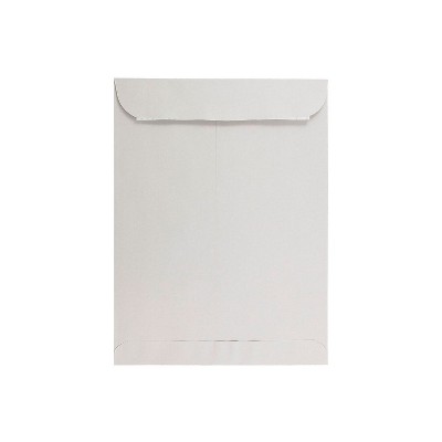 JAM Paper 10 x 13 Open End Envelopes w/Peel and Seal Closure Light Grey Kraft 12931116A