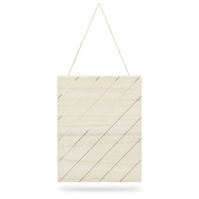 Bright Creations Hanging Wooden Pallet for Craft Supplies (12 x 15 in)