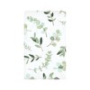 Hudson Baby Infant Girl Cotton Flannel Burp Cloths, Eucalyptus 10-Pack, One Size - 3 of 4