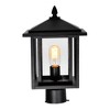 CWI Lighting Crawford 1 Light Black Outdoor Lantern Head - 4 of 4