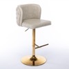 NicBex Swivel Bar Stools Set of 2,Adjustable Height PU Bar Chairs,Counter Height Bar Stools with Tufted Backrest,Island Chairs for Home,Bar - 2 of 4