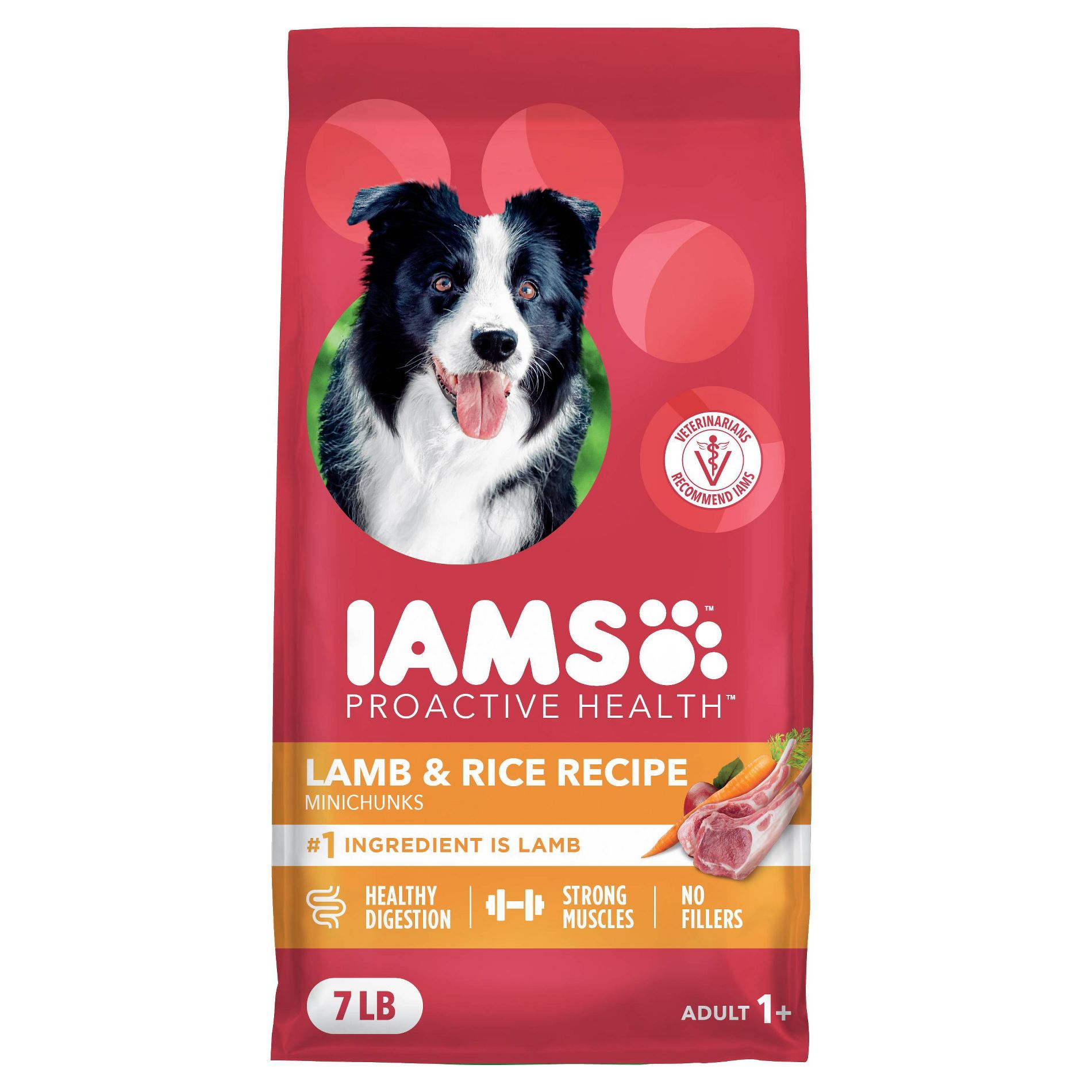 IAMS Proactive Health Minichunks Lamb and Rice Flavor Dry Dog Food - 7lbs