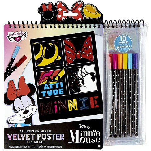 Fashion Angels Disney Minnie Mouse Fashion Angels Velvet Poster Set : Target