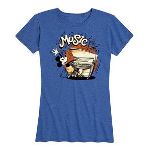 Women's - Disney - Music To My Ears Short Sleeve Graphic T-Shirt - 1 of 4