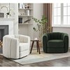 CENGHU Modern Swivel Accent Barrel Chair, Round Armchairs with Upholstered, Comfy Swivel Living Room Chair - 2 of 4