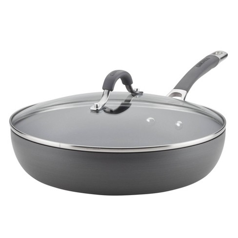 Blue Diamond Ceramic Non-Stick Covered Skillet with Lid 12in