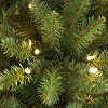 Puleo 9ft Pre-lit Slim Artificial Christmas Tree Forest Fir: Hinged Branches, 550 Clear Lights, Indoor Use, PVC - image 3 of 4