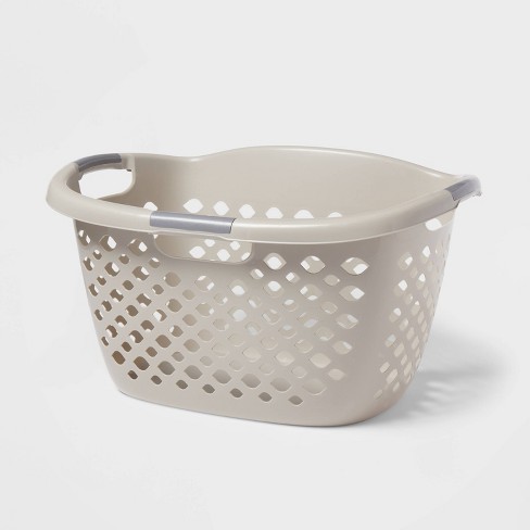 1.8bu Hip Hugger Laundry Basket Gray - Brightroom™ : Target