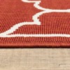 Marlowe Lattice Patio Rug Red/Ivory - 4 of 4