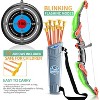 TEMI Bow and Arrow Set for Kids - Archery Toy Set - LED Light Up with Suction Cup Arrows, Target & Quiver, Indoor and Outdoor Toys for Children - 3 of 3
