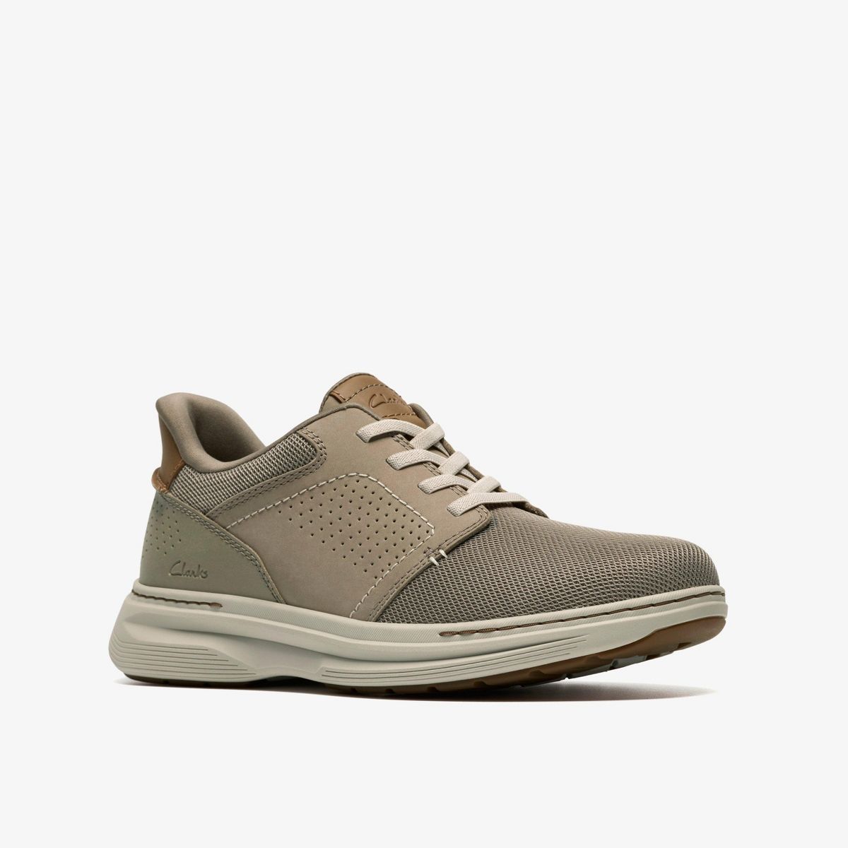 Clarks Mens Craftwell Low Grey Shoes 7.5 Wide - thumbnail 4