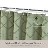 LunaLulinlk Green Shower Curtains,Heavy-Duty Mold/Mildew-Resistant - 2 of 4