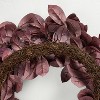 26" Black Plum Leaf Fall Wreath - Hearth & Hand™ with Magnolia - 4 of 4
