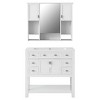 Wood Medicine Cabinet,Shaving Cabinet,Bathroom Wall Cabinet With Mirror,Vanity Mirror Cabinet,Wall Mounted Bathroom Storage Cabinet-The Pop Home - 4 of 4