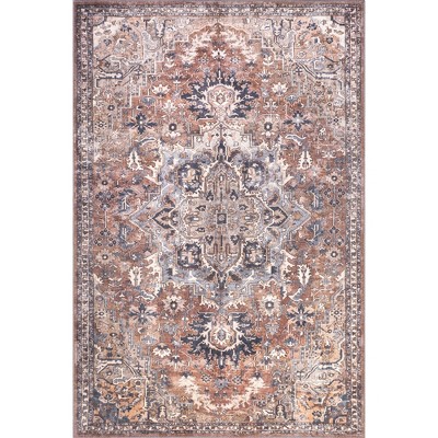 Nuloom Aino Traditional Pet Friendly Machine Washable Area Rug