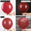PartyWoo Balloons Maroon Dark Red Burgundy Ruby 18 12 10 5 Inch 140 pcs - 3 of 4
